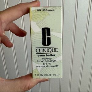 Clinique Even Better Broad Spectrum SPF15 Foundation NIB Mocha 115.5